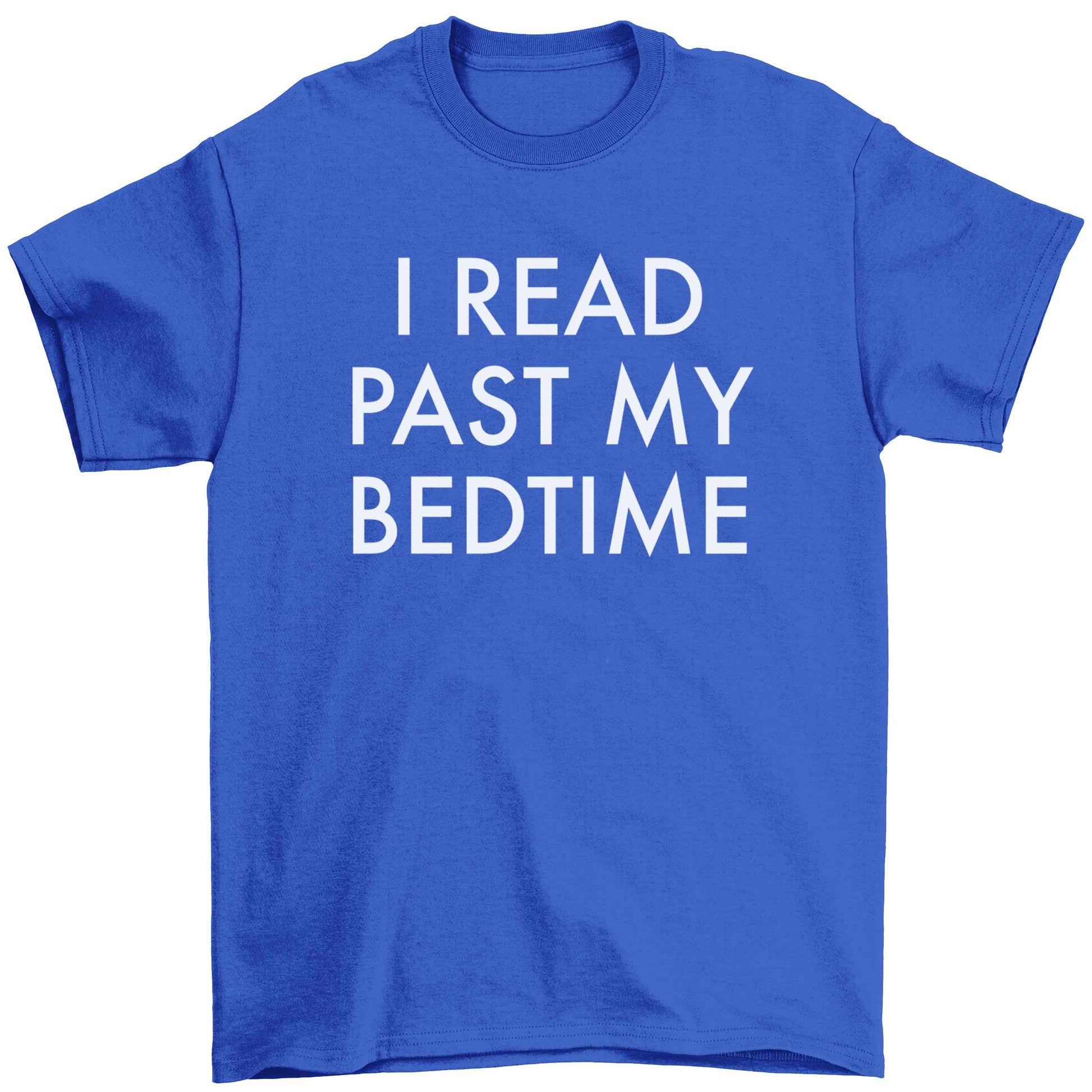I read past my bedtime Children's blue Tshirt 12-13 Years