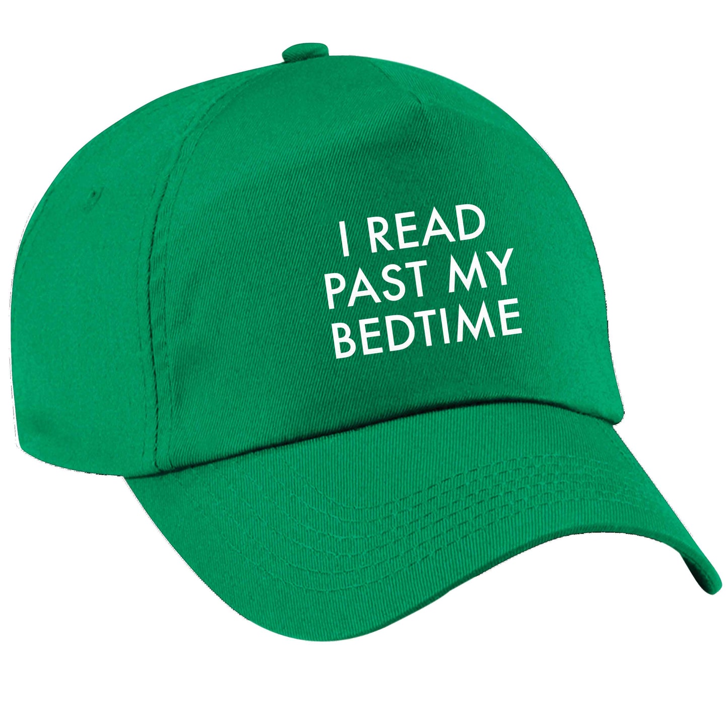 I read past my bedtime green peak cap