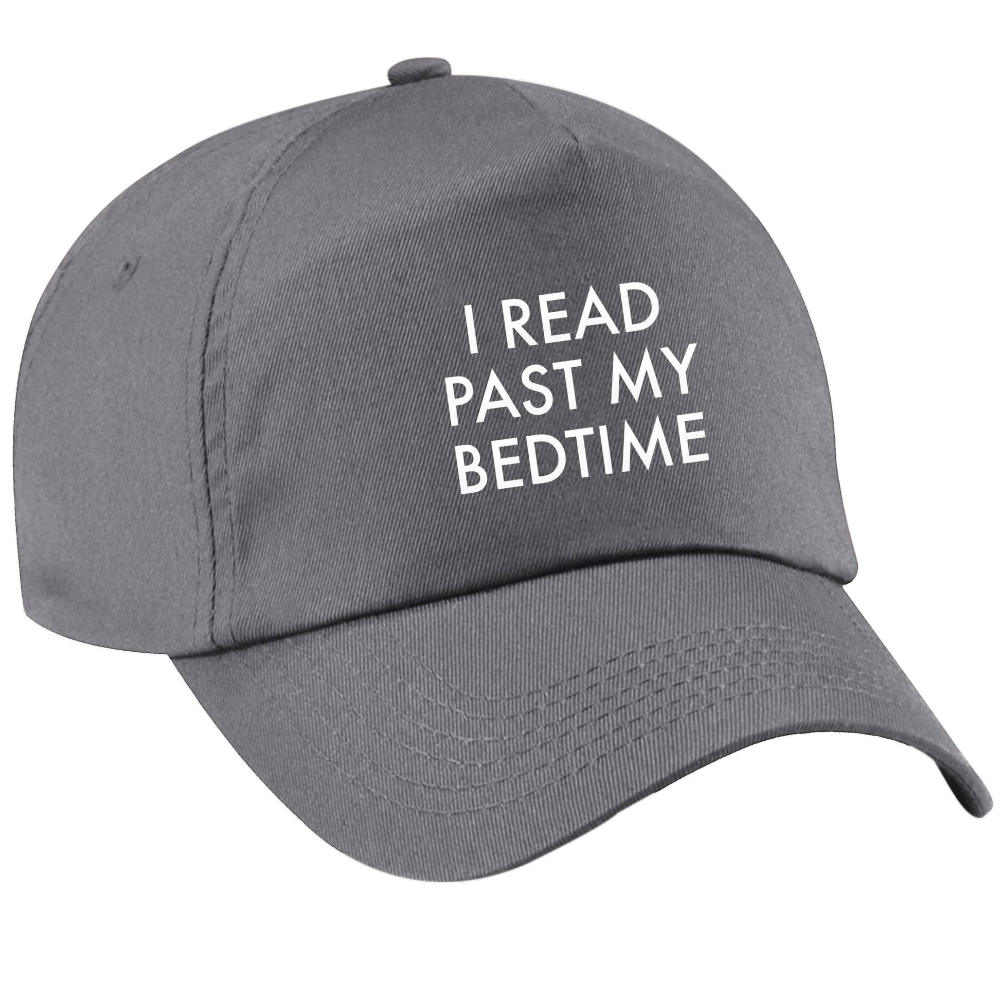 I read past my bedtime grey peak cap