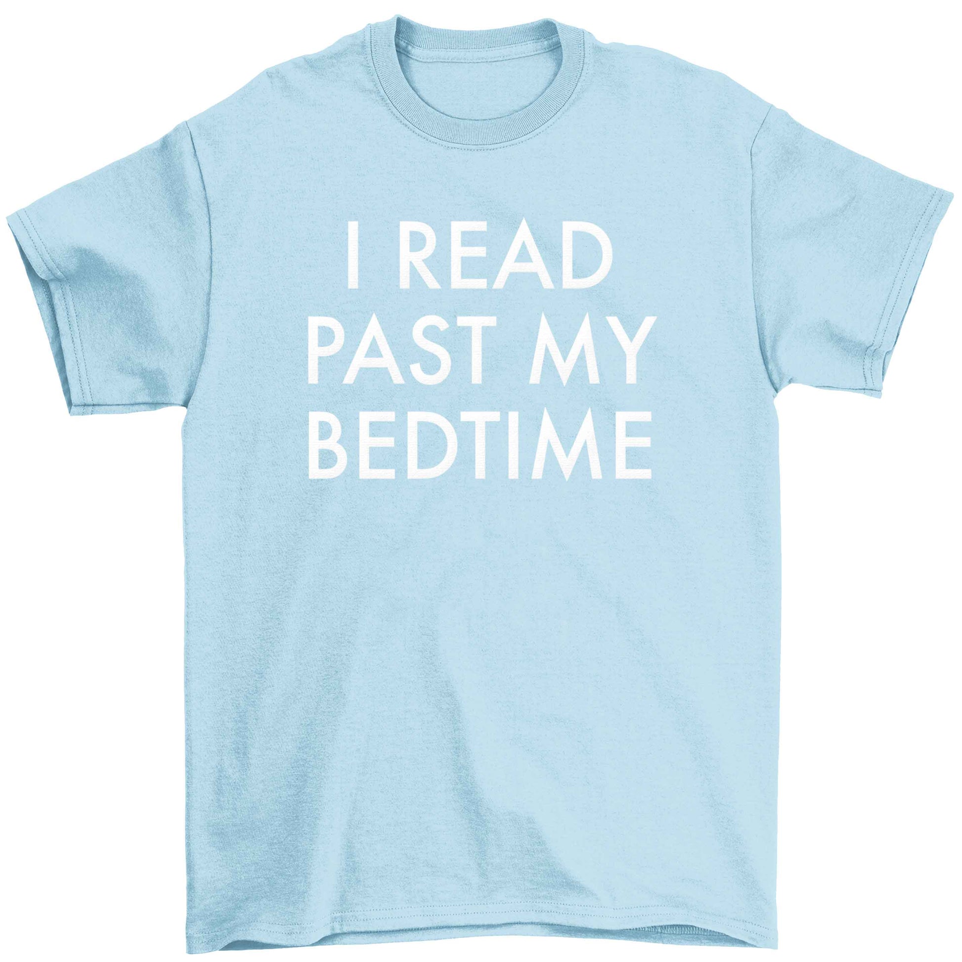 I read past my bedtime Children's light blue Tshirt 12-13 Years