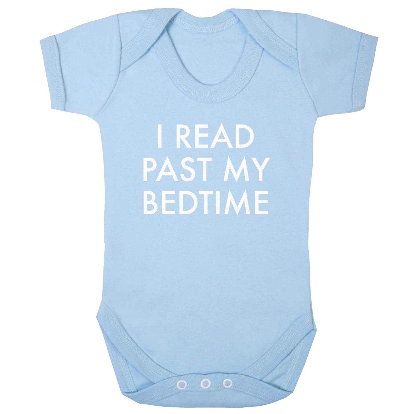 I read past my bedtime baby bodysuit pale blue 18-24 months
