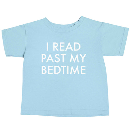 I read past my bedtime light blue baby toddler Tshirt 2 Years