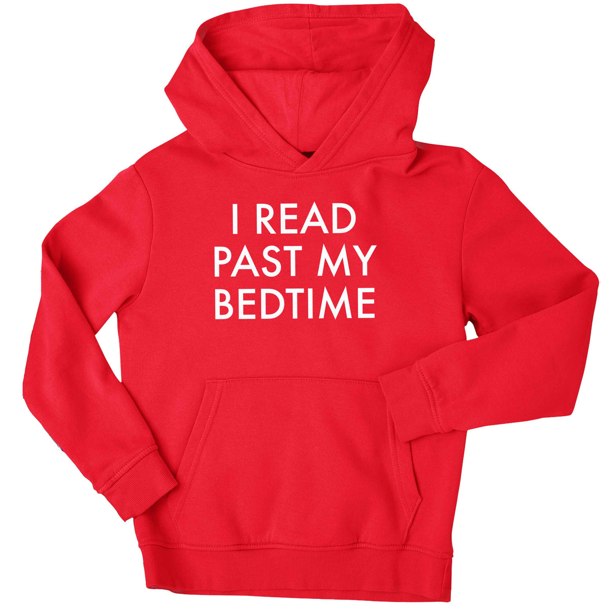 I read past my bedtime children's red hoodie 12-13 Years