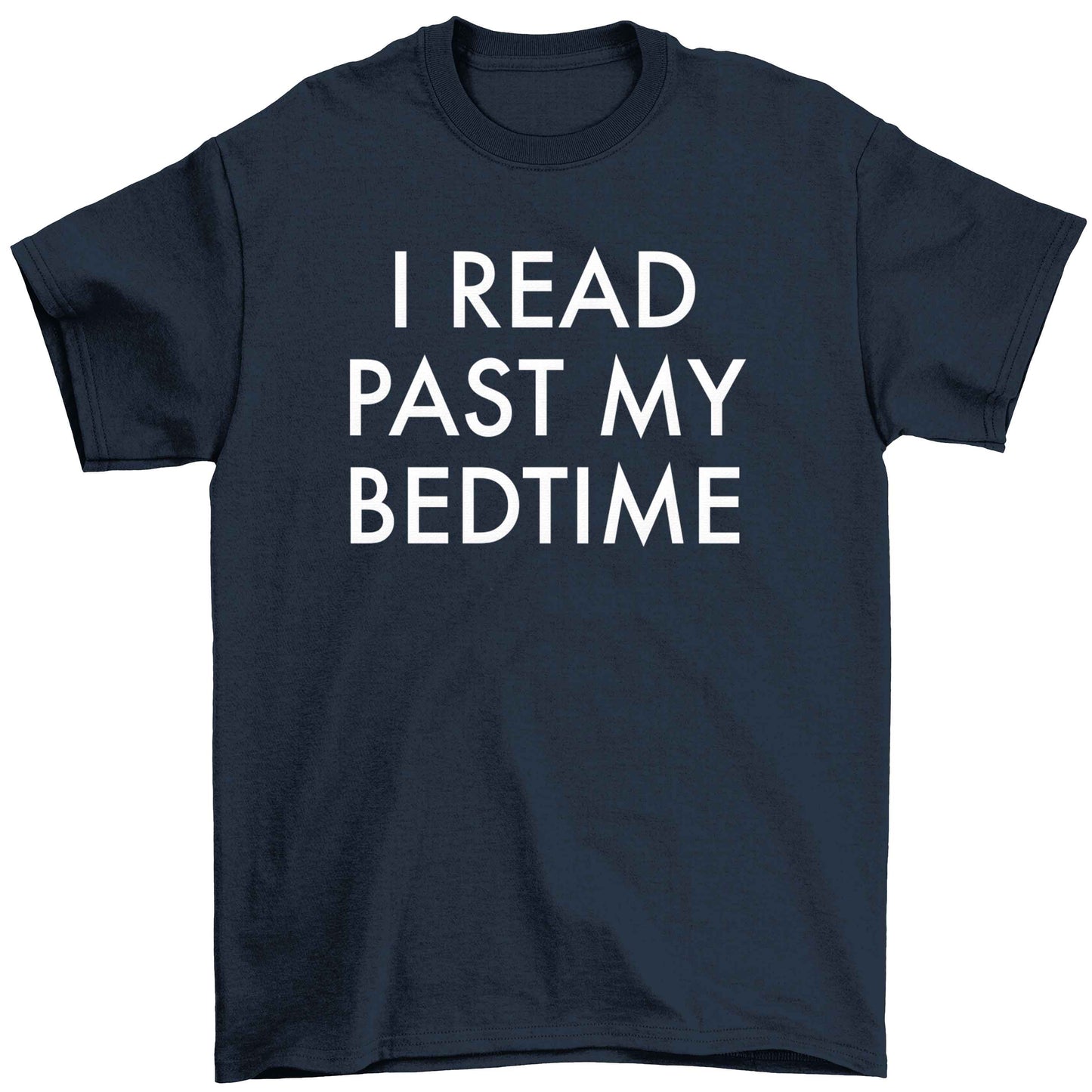 I read past my bedtime Children's navy Tshirt 12-13 Years
