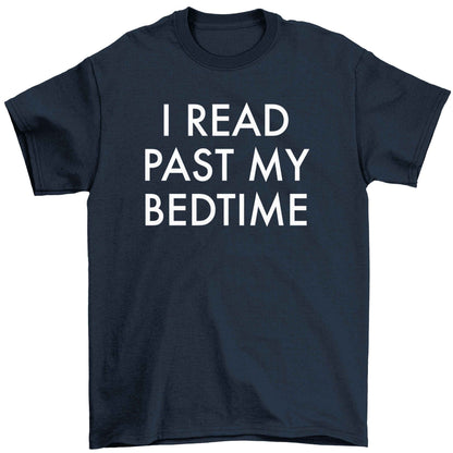 I read past my bedtime Children's navy Tshirt 12-13 Years