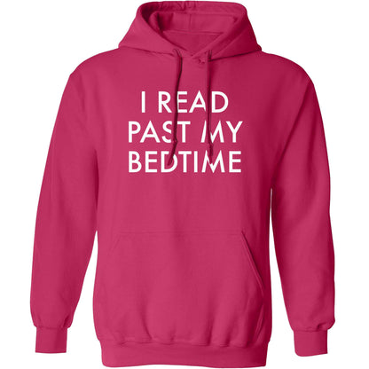 I read past my bedtime adults unisex pink hoodie 2XL