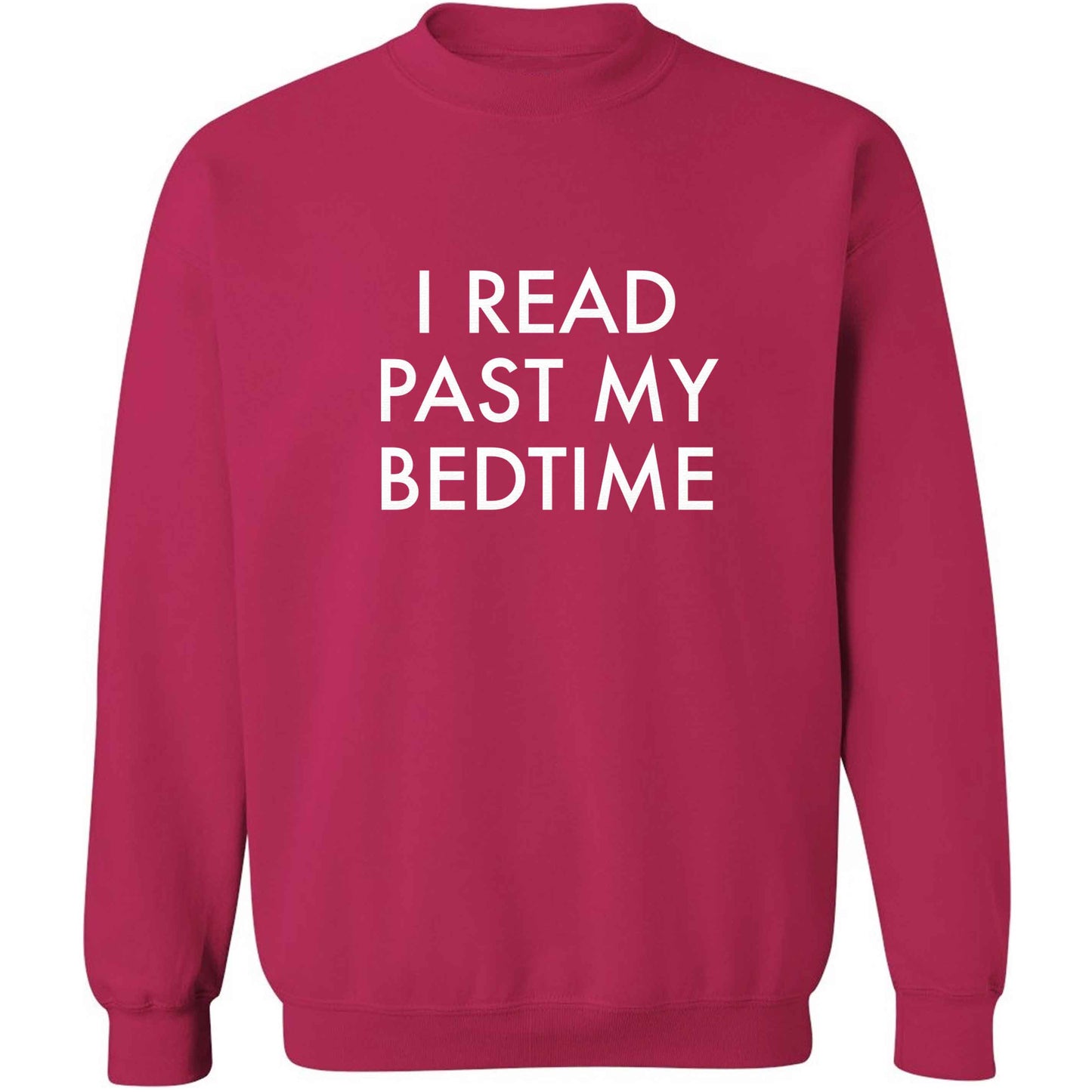 I read past my bedtime adult's unisex pink sweater 2XL