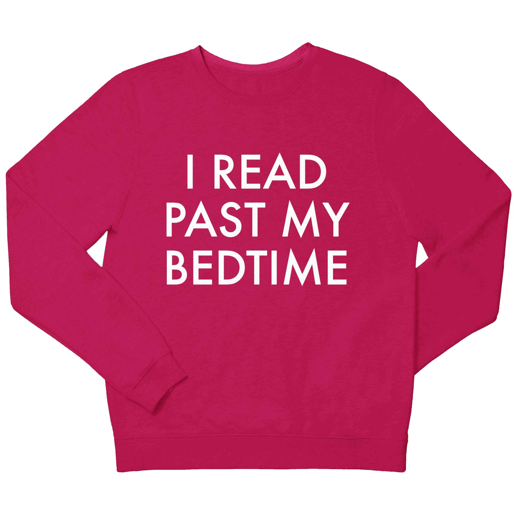 I read past my bedtime children's pink sweater 12-13 Years
