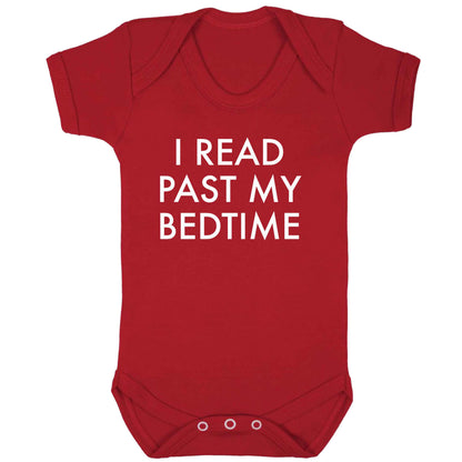 I read past my bedtime baby bodysuit red 18-24 months