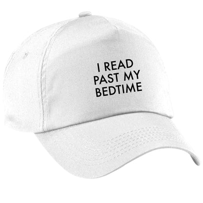 I read past my bedtime white peak cap
