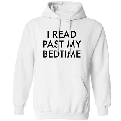 I read past my bedtime adults unisex white hoodie 2XL