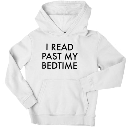 I read past my bedtime children's white hoodie 12-13 Years