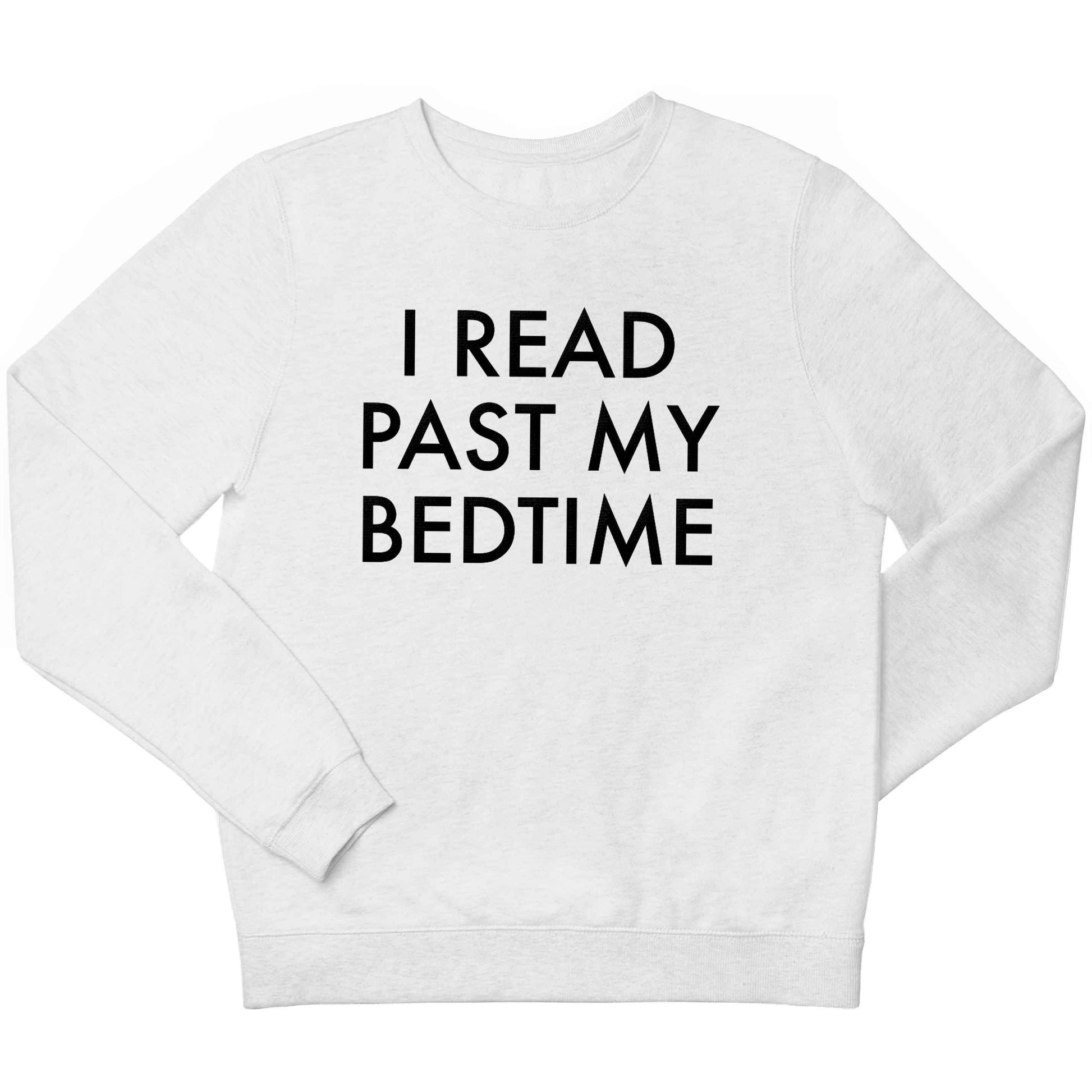 I read past my bedtime children's white sweater 12-13 Years
