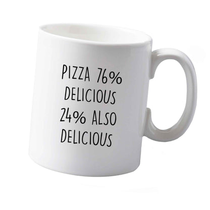10 oz Pizza - 73% delicious 24% also delicious ceramic mug  both sides