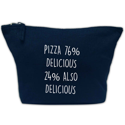 Pizza - 73% delicious 24% also delicious | Makeup / wash bag