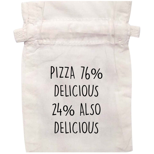 Pizza - 73% delicious 24% also delicious | XS - L | Pouch / Drawstring bag / Sack | Organic Cotton | Bulk discounts available!