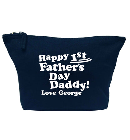 Personalised happy first Father's day | Makeup / wash bag