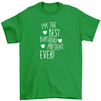 I'm the best birthday present ever Children's green Tshirt 12-13 Years