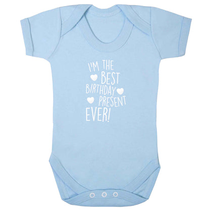 I'm the best birthday present ever baby bodysuit pale blue 18-24 months