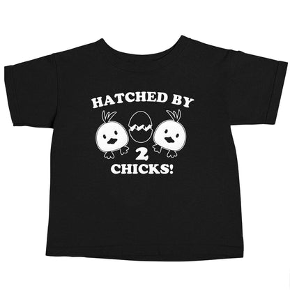 Hatched by two chicks Black baby toddler Tshirt 2 years
