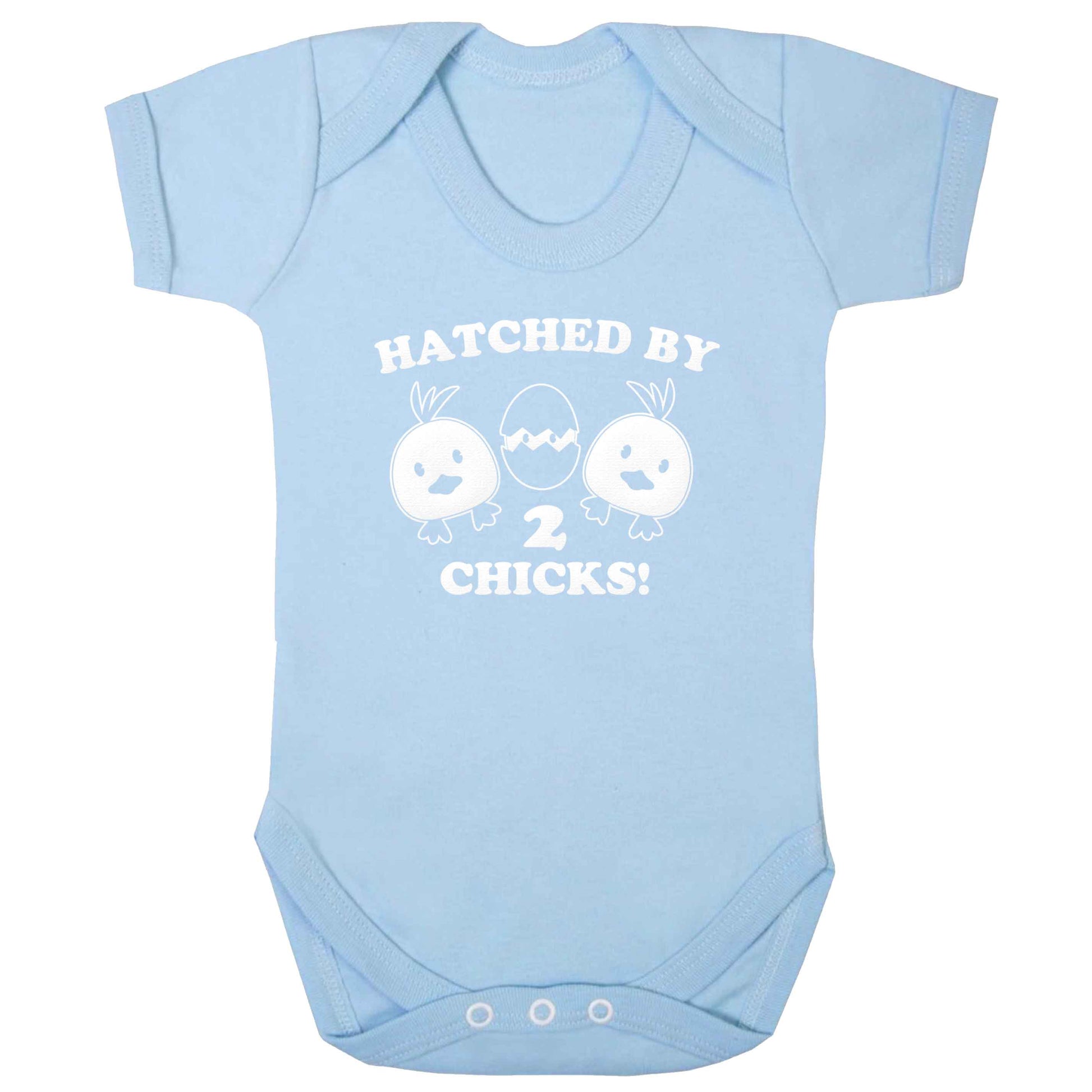 Hatched by two chicks baby bodysuit pale blue 18-24 months