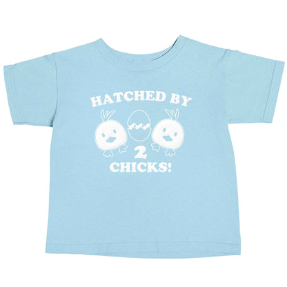 Hatched by two chicks light blue baby toddler Tshirt 2 Years