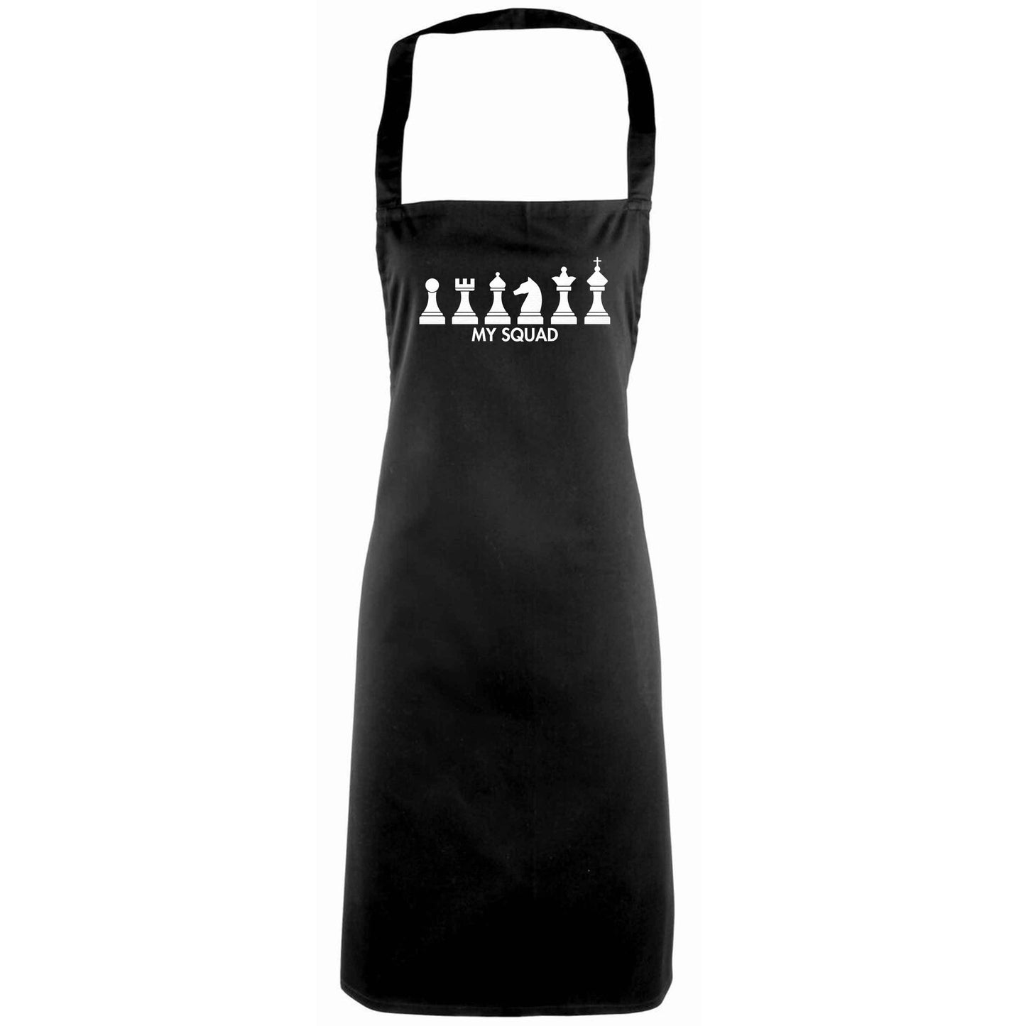 My squad adults black apron