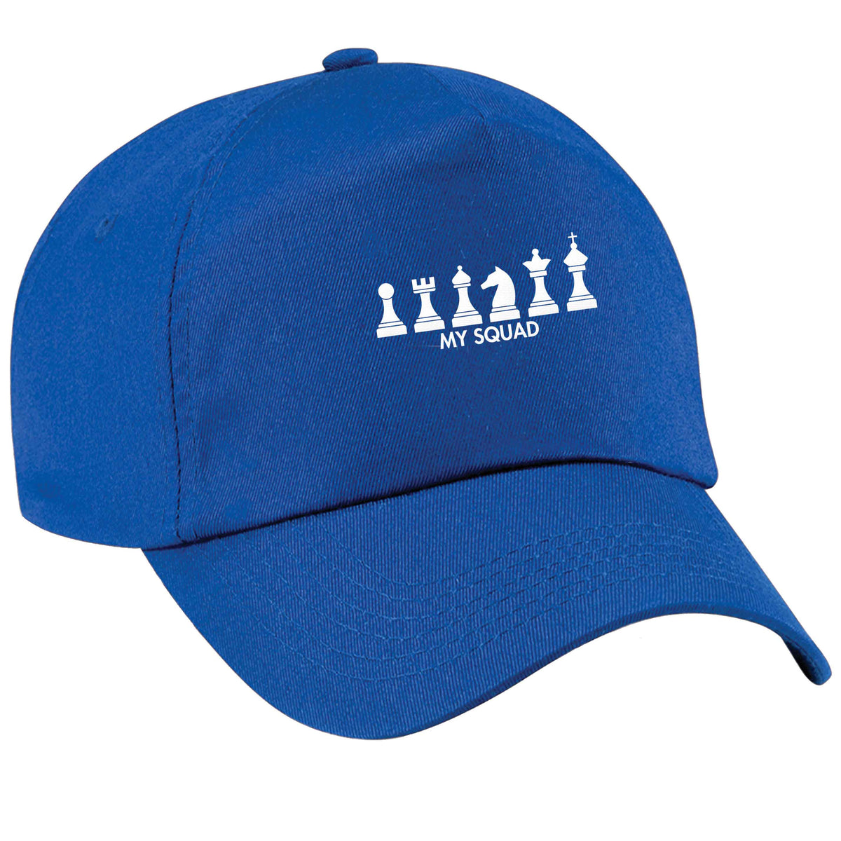 My squad blue peak cap