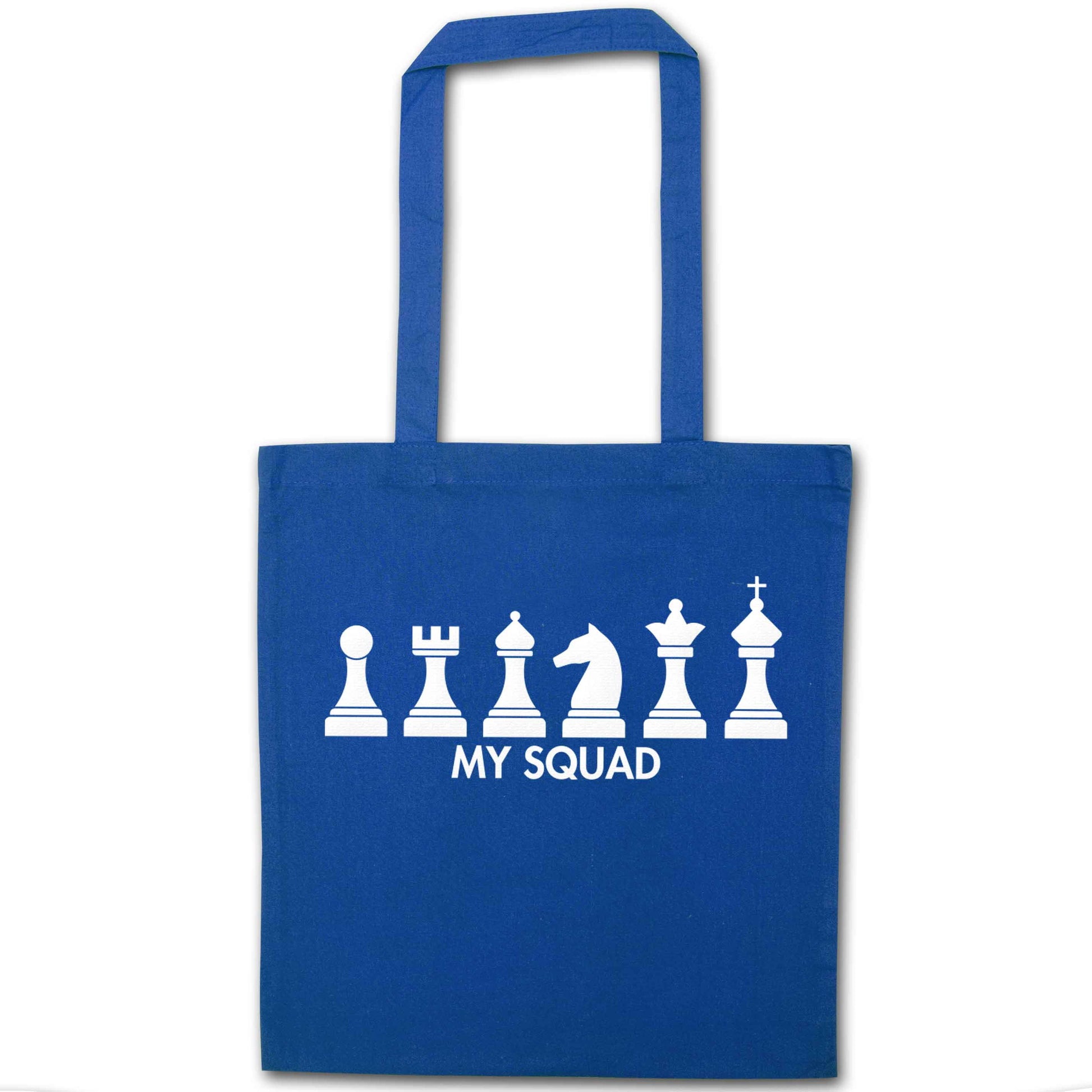 My squad blue tote bag