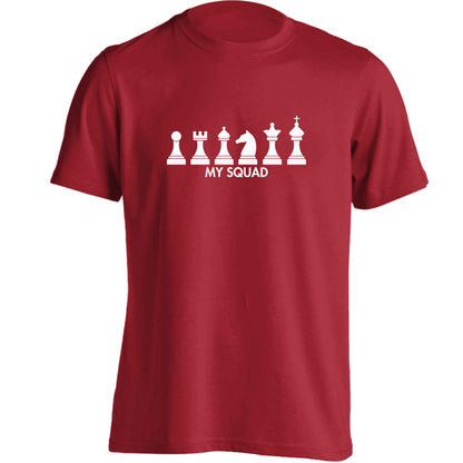 My squad adults unisex red Tshirt 2XL