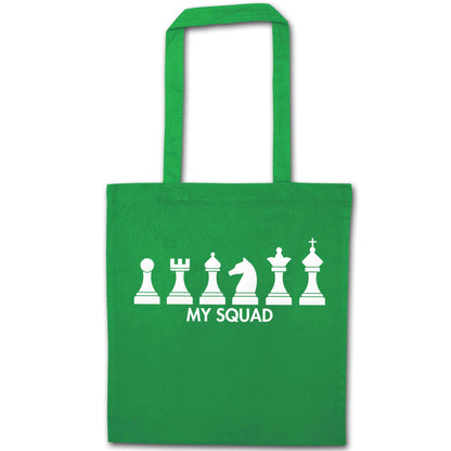 My squad green tote bag