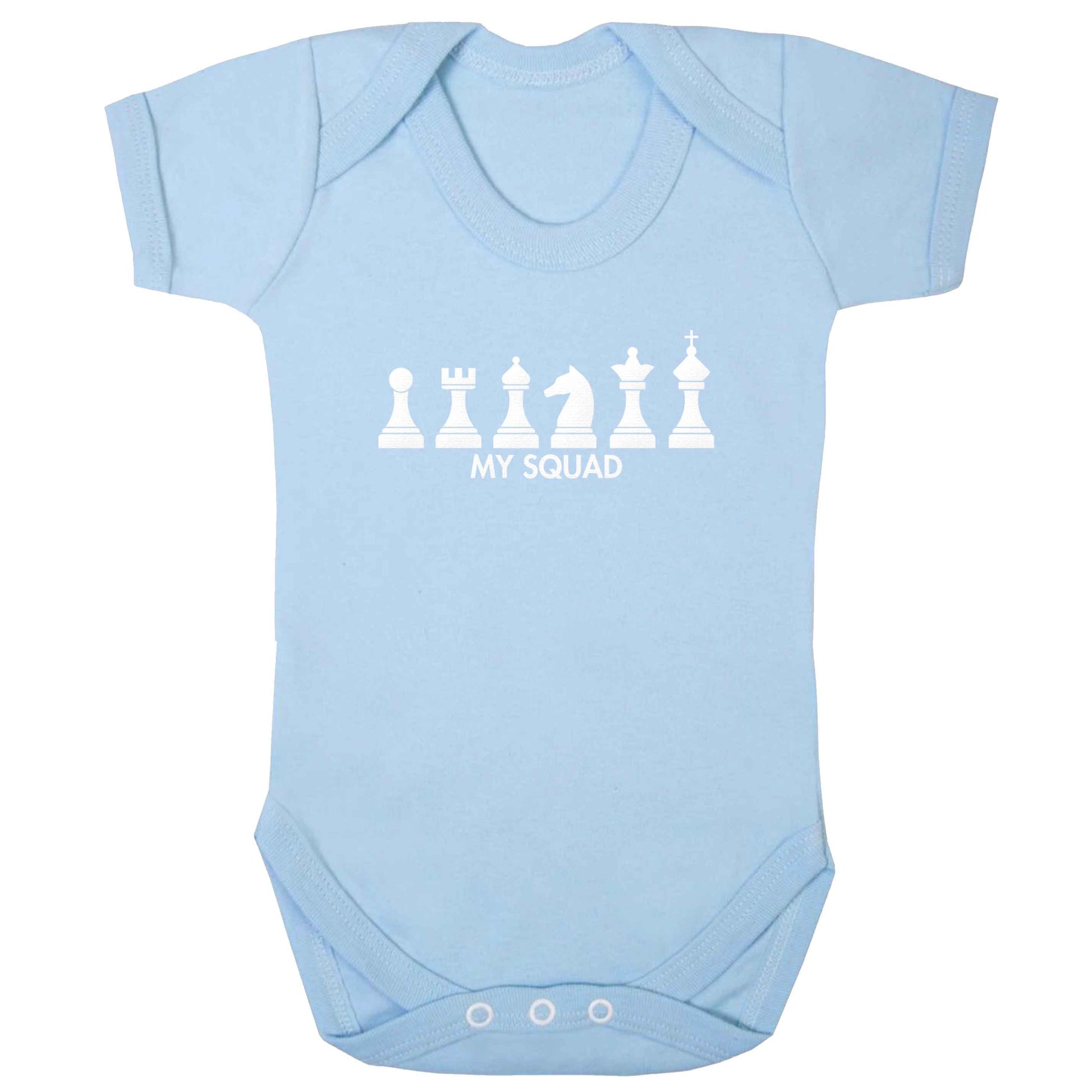 My squad baby bodysuit pale blue 18-24 months