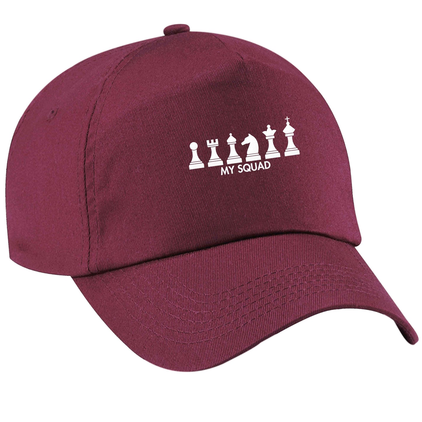 My squad maroon peak cap