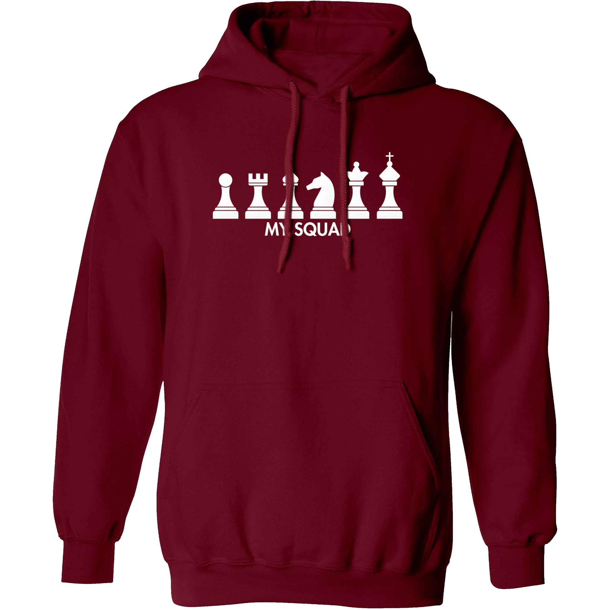 My squad adults unisex maroon hoodie 2XL
