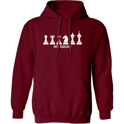 My squad adults unisex maroon hoodie 2XL