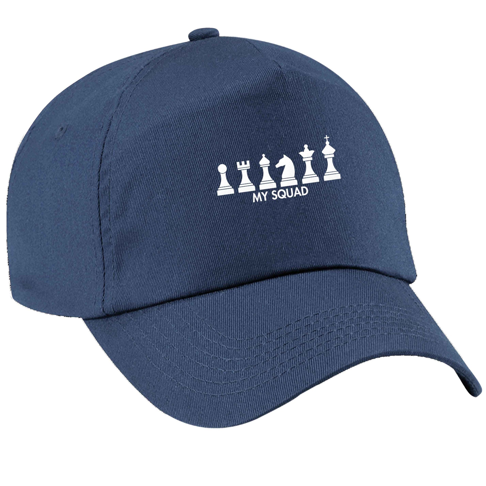 My squad navy peak cap