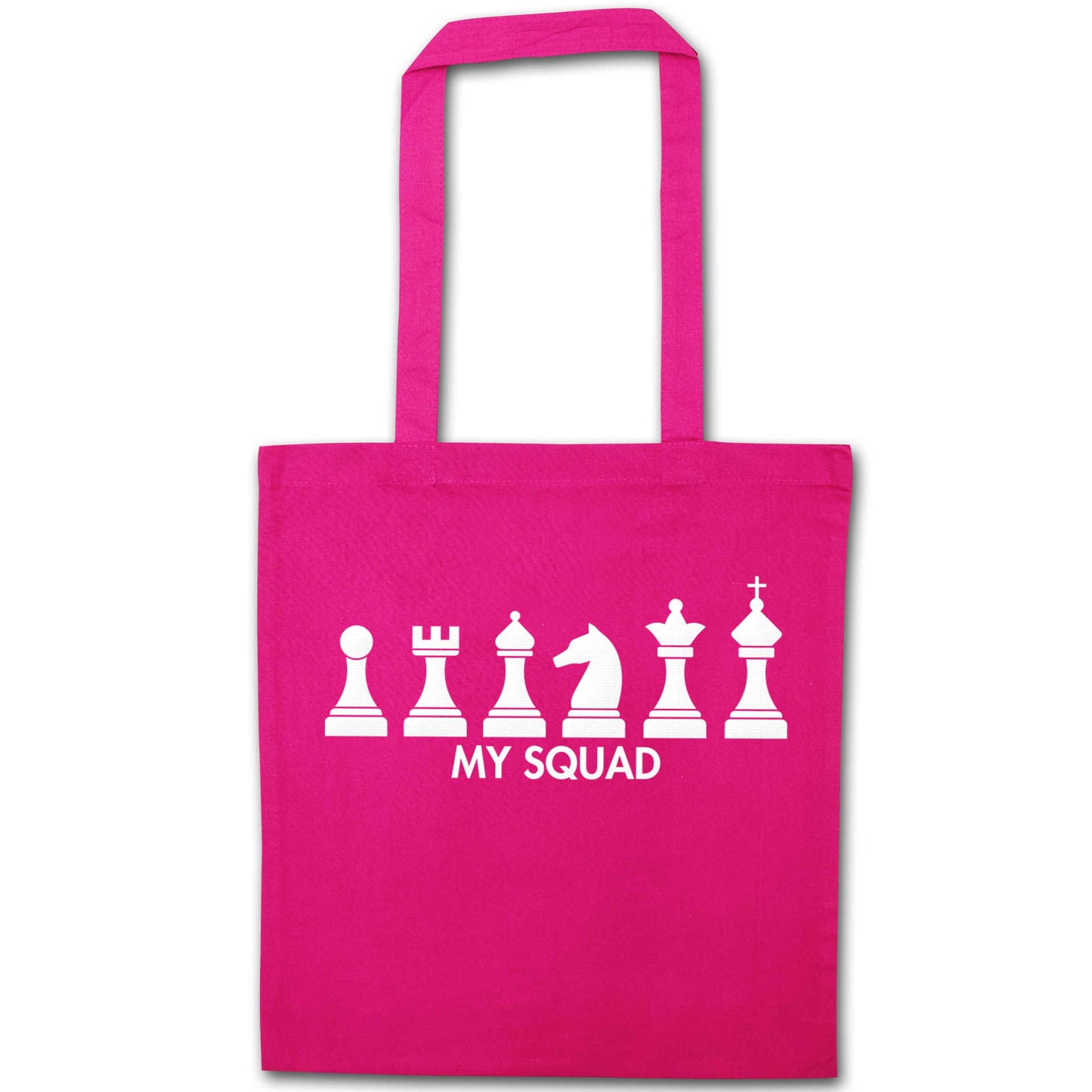 My squad pink tote bag