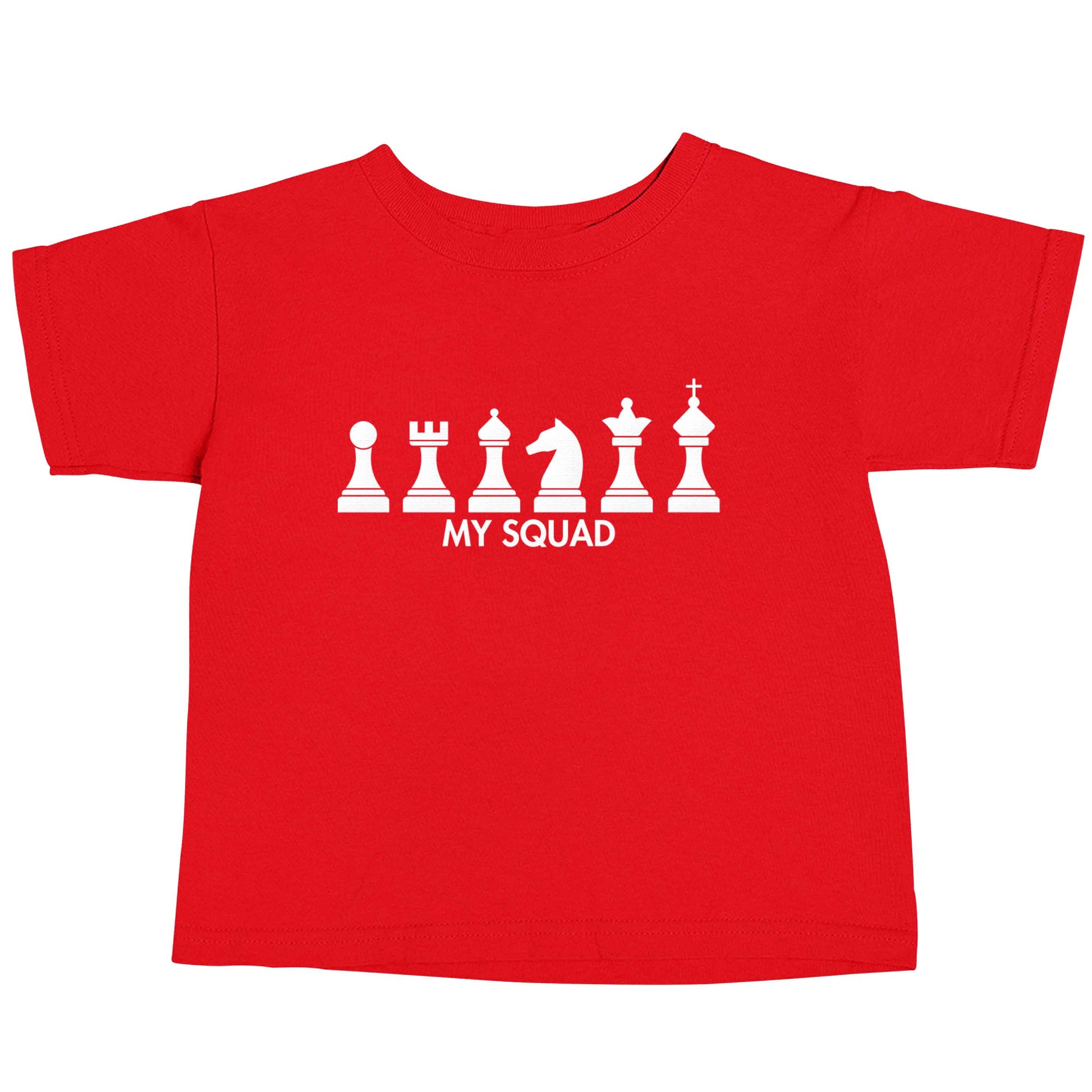 My squad red baby toddler Tshirt 2 Years
