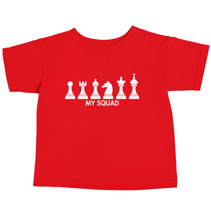 My squad red baby toddler Tshirt 2 Years