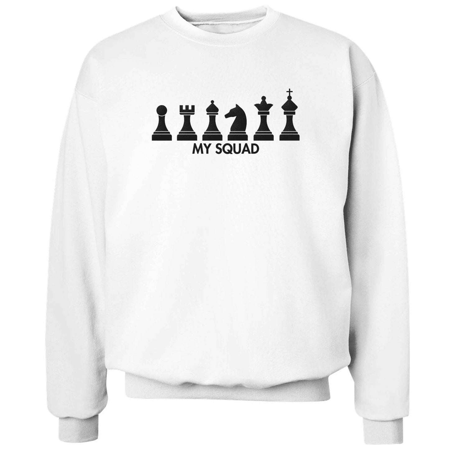 My squad adult's unisex white sweater 2XL