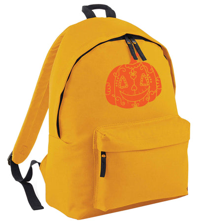 Pumpkin sugar skull | Adults backpack