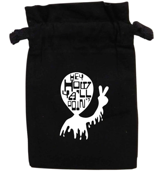 Hey, how ya'll doin'? | XS - L | Pouch / Drawstring bag / Sack | Organic Cotton | Bulk discounts available!