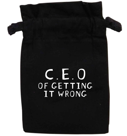 C.E.O of getting it wrong | XS - L | Pouch / Drawstring bag / Sack | Organic Cotton | Bulk discounts available!