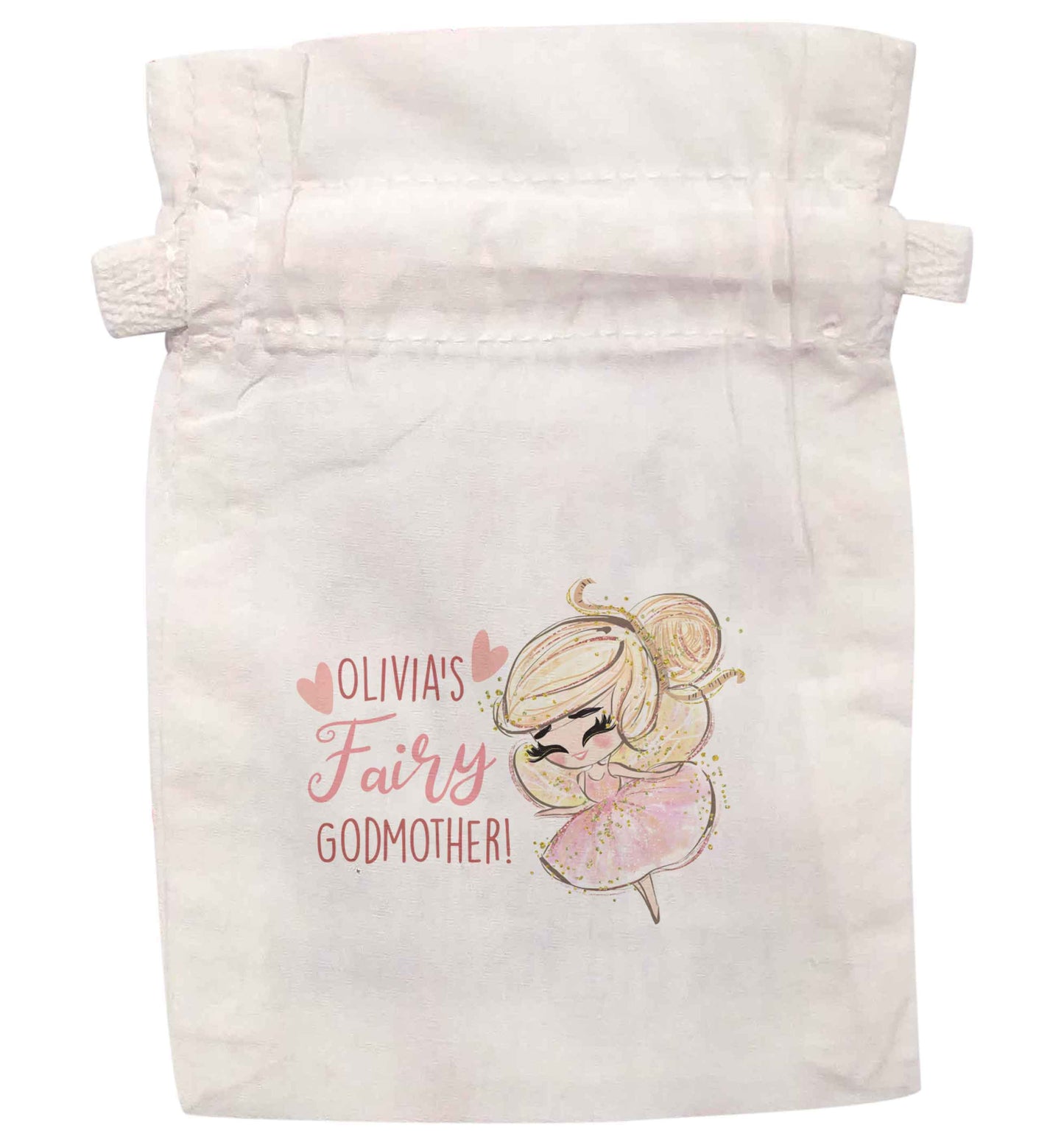 Personalised fairy Godmother - blonde hair  | XS - L | Pouch / Drawstring bag / Sack | Organic Cotton | Bulk discounts available!