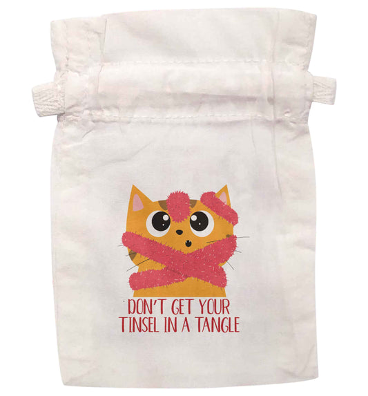 Don't get your tinsel in a tangle | XS - L | Pouch / Drawstring bag / Sack | Organic Cotton | Bulk discounts available!