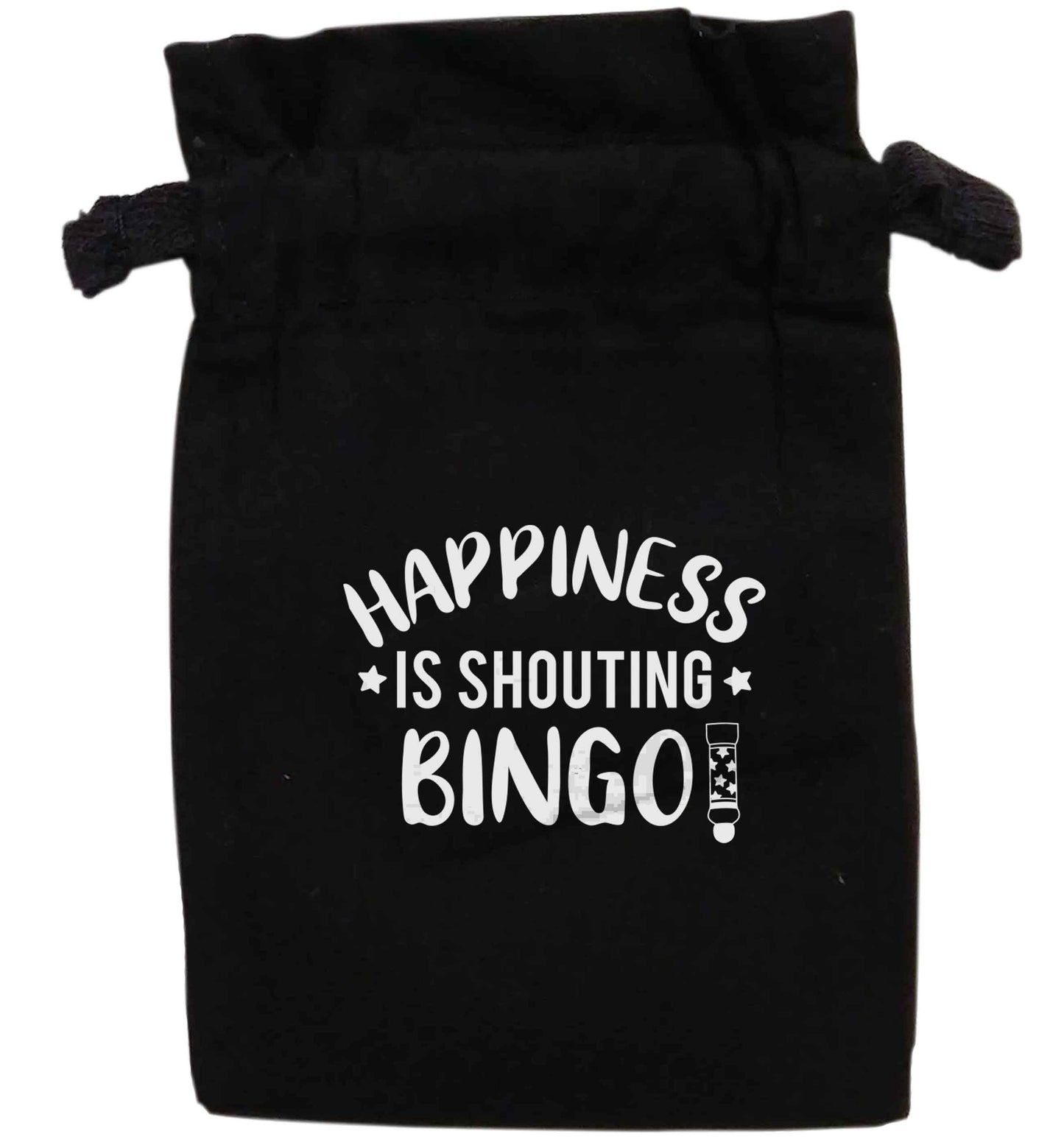 Happiness is shouting bingo! | XS - L | Pouch / Drawstring bag / Sack | Organic Cotton | Bulk discounts available!