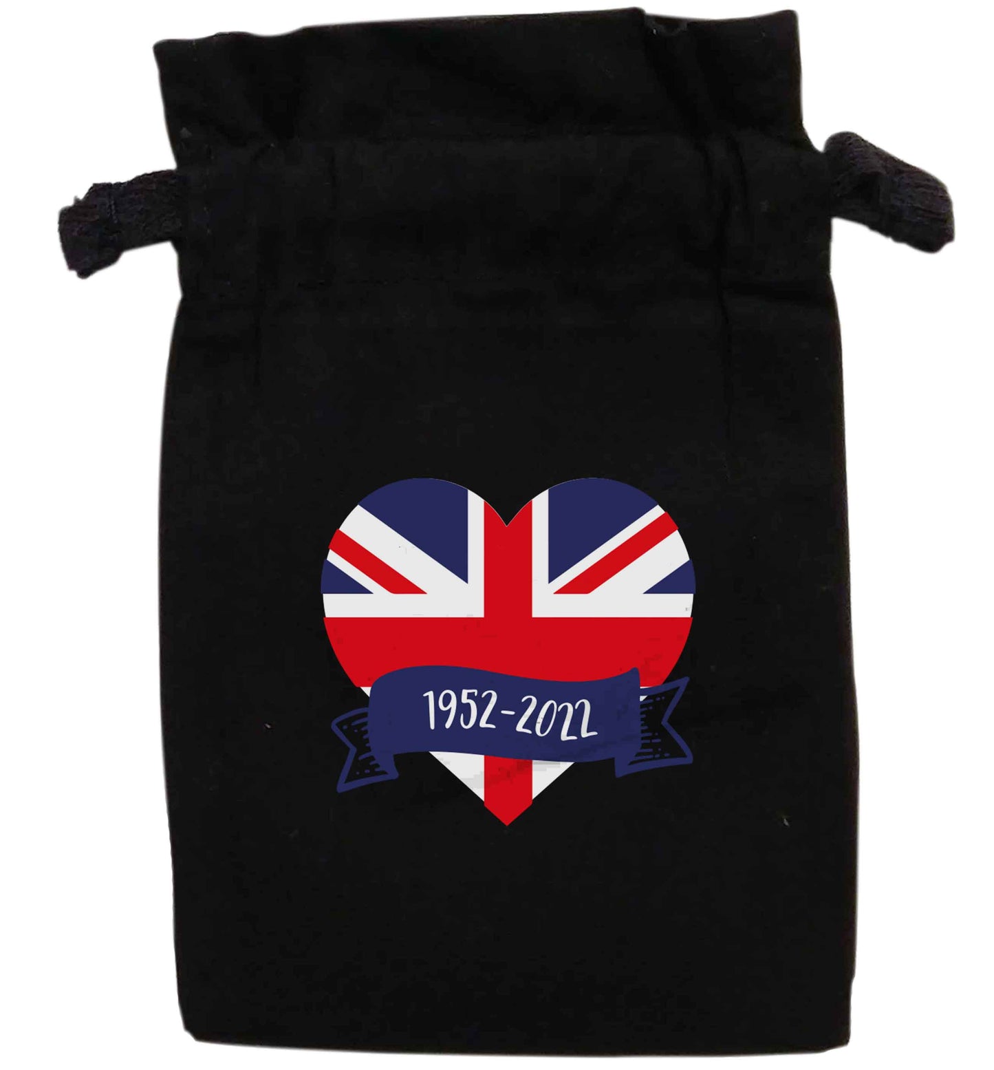 British flag heart Queens jubilee | XS - L | Pouch / Drawstring bag / Sack | Organic Cotton | Bulk discounts available!