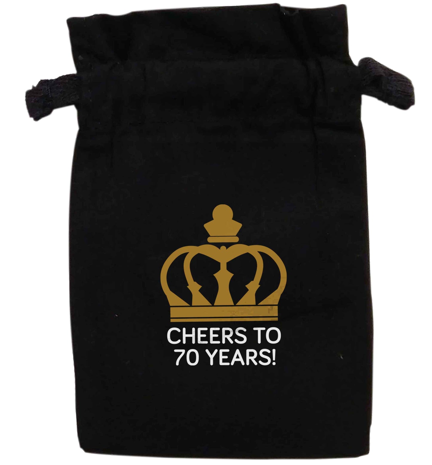 Cheers to 70 years! | XS - L | Pouch / Drawstring bag / Sack | Organic Cotton | Bulk discounts available!