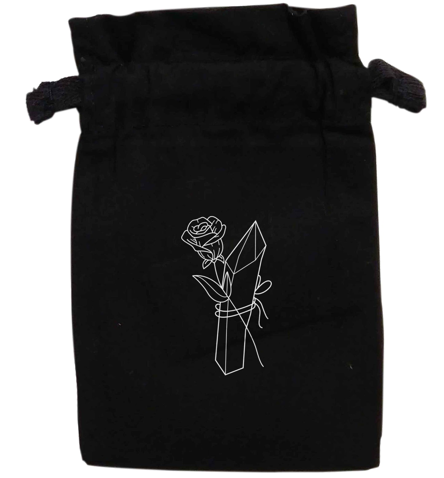 Rose crystal | XS - L | Pouch / Drawstring bag / Sack | Organic Cotton | Bulk discounts available!