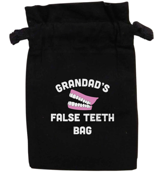 Grandads false teeth bag | XS - L | Pouch / Drawstring bag / Sack | Organic Cotton | Bulk discounts available!